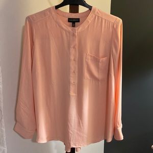 Lane Bryant peach blouse